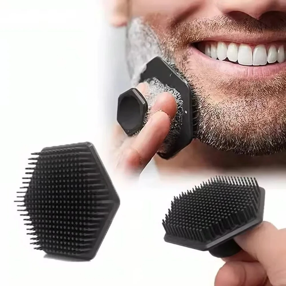 Men'S Face Grooming - Mini Silicone Face Cleansing Brush for