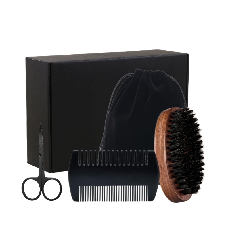 Shaving Brush Set - Men's Shaving Brush Set Boar Bristle