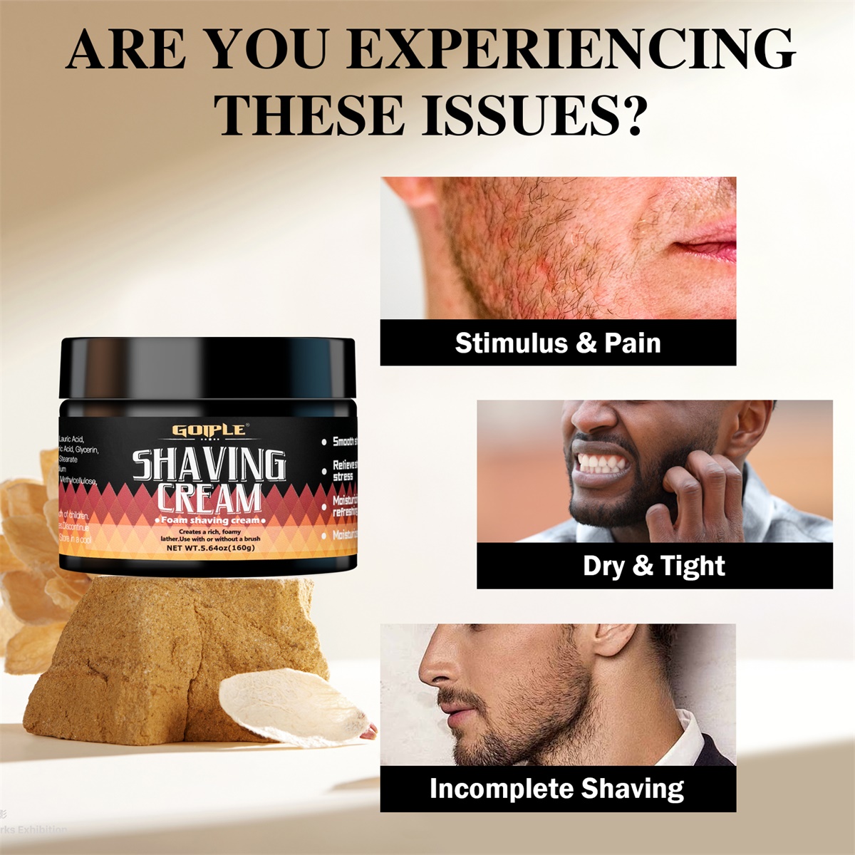 Shaving Care Cream Kit for Men - Shaving Brush Set ulasan dan harga