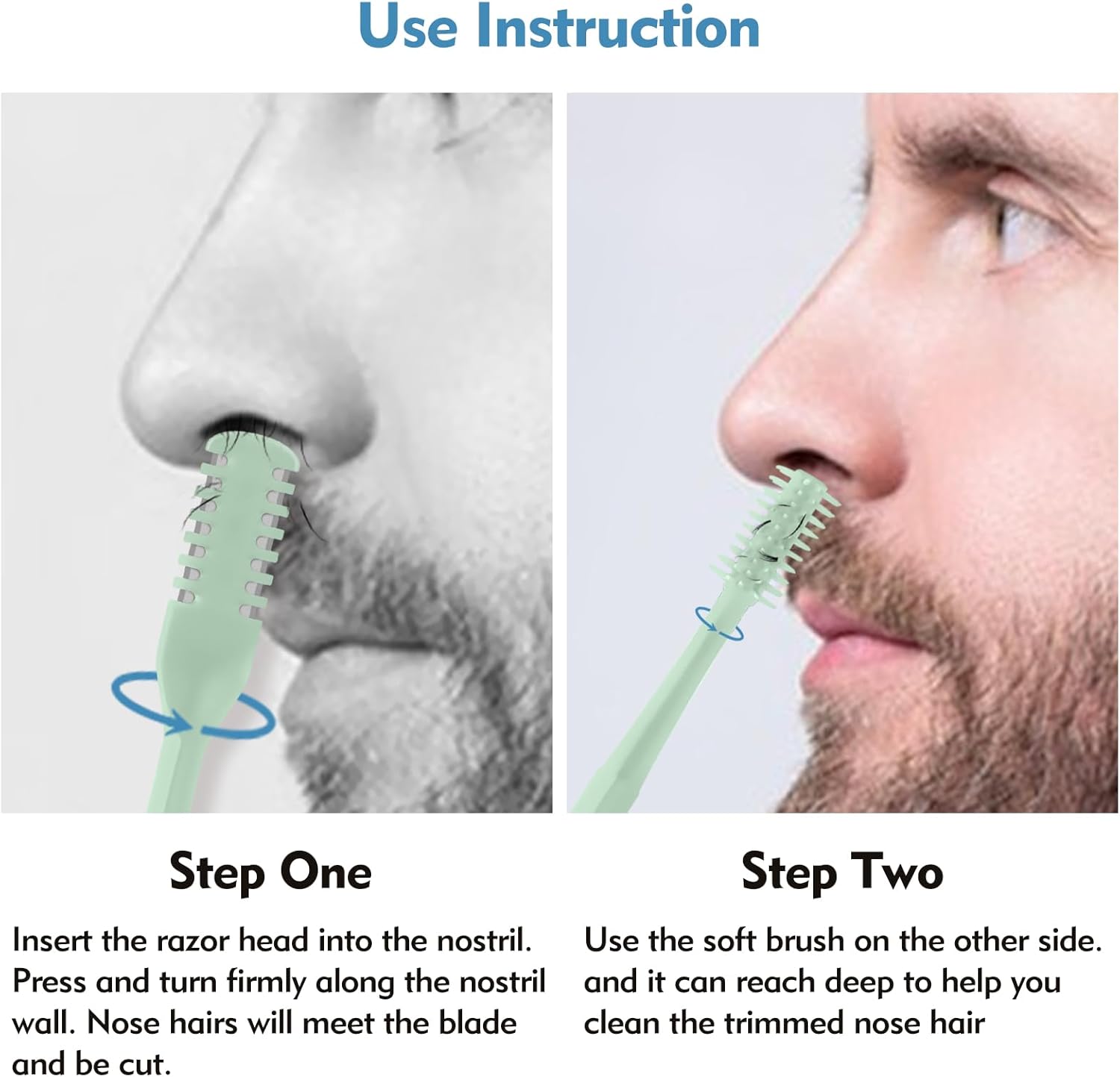 5/20/50Pcs 2-in-1 Nasal Cutter - Men'S Face Grooming ulasan dan harga