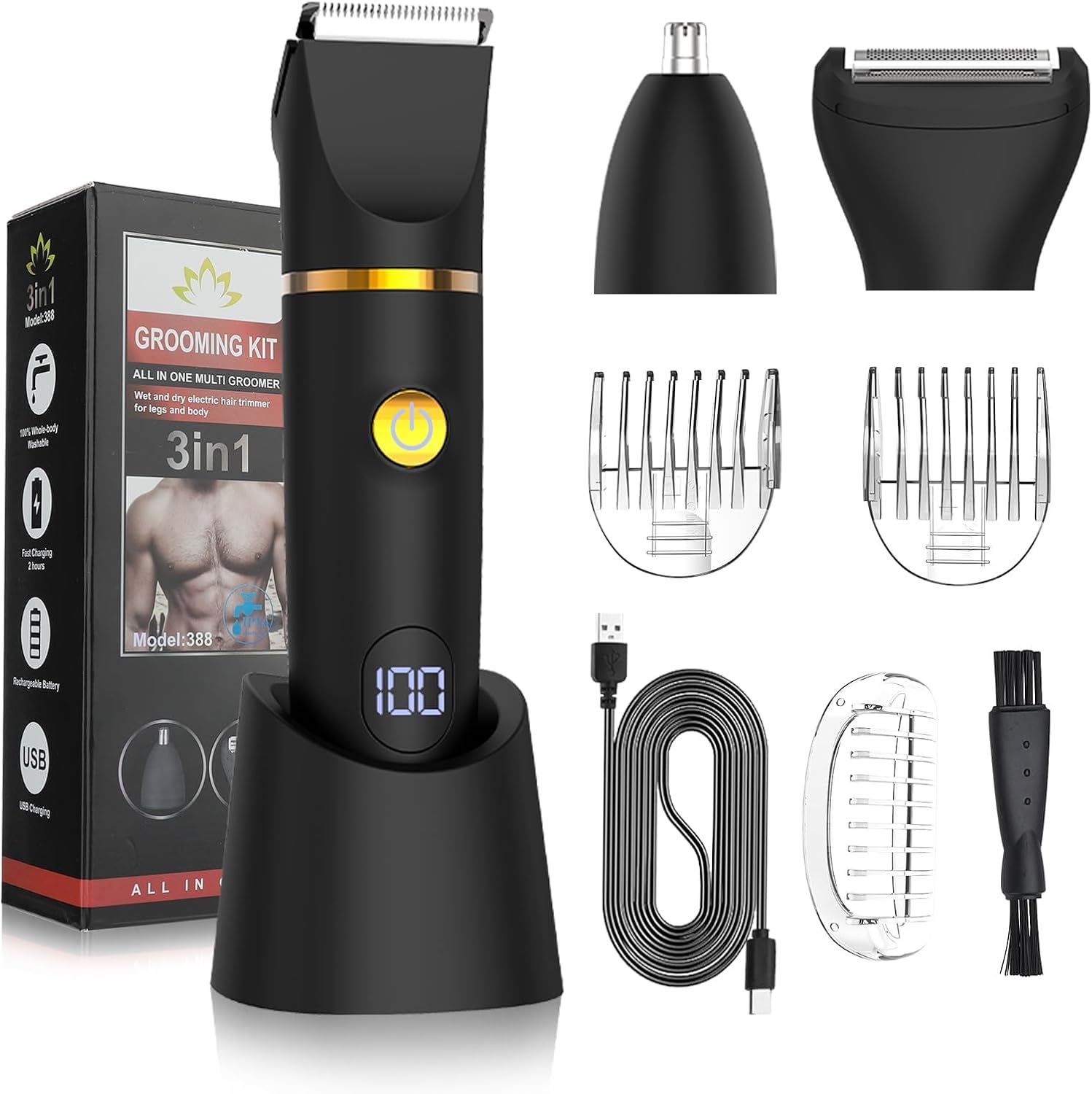 Body Trimmer for Men Woman, 3  - Men'S Grooming Hair Removal ulasan dan harga