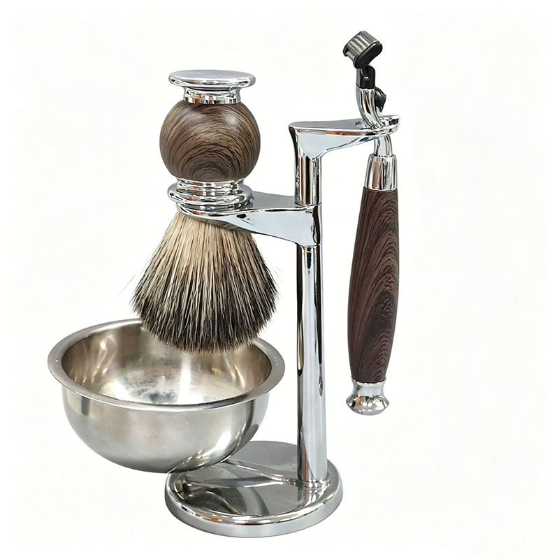 4Pcs Men Shaving Set Anti‑Slip - Shaving Brush Set ulasan dan harga