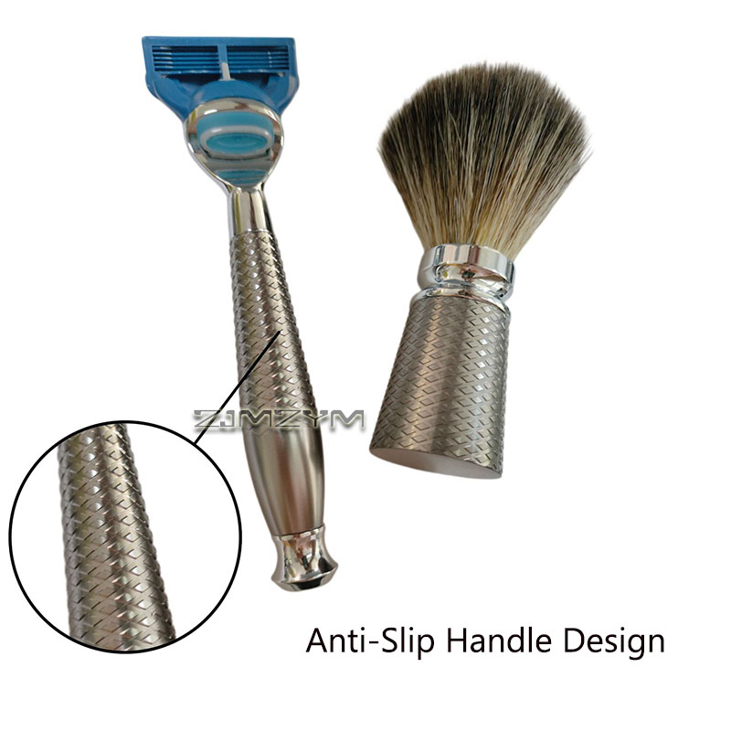 4Pcs Men Shaving Set Anti‑Slip - Shaving Brush Set ulasan dan harga