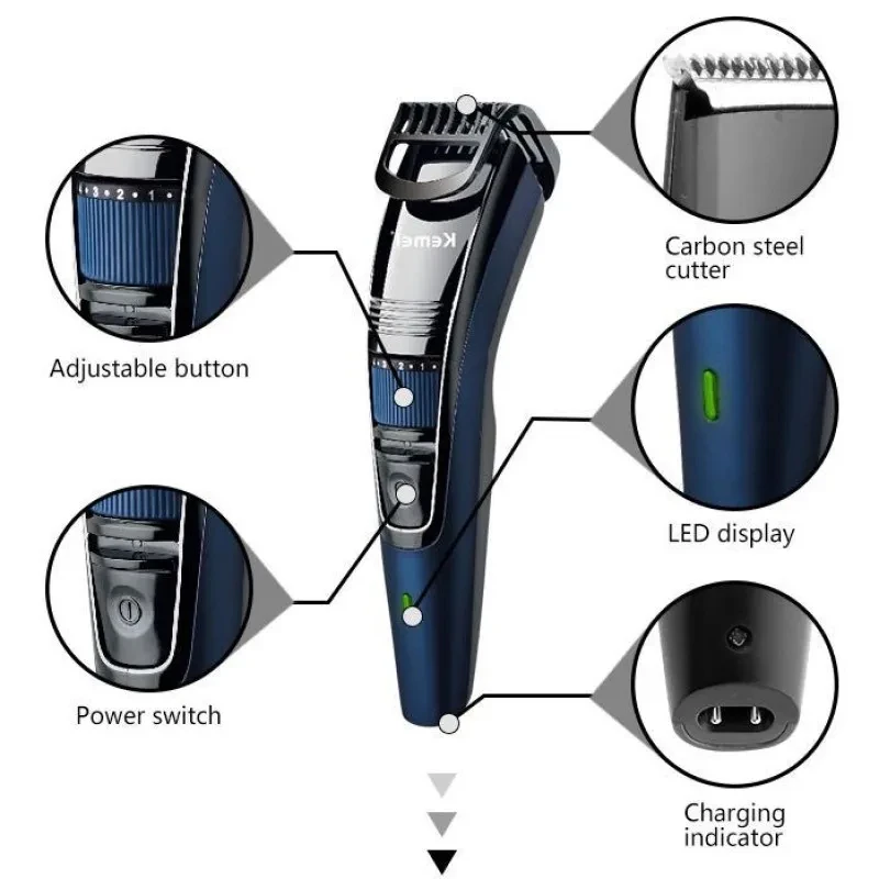 Kemei 632 0.5-10mm Adjustable  - Men'S Face Grooming ulasan dan harga