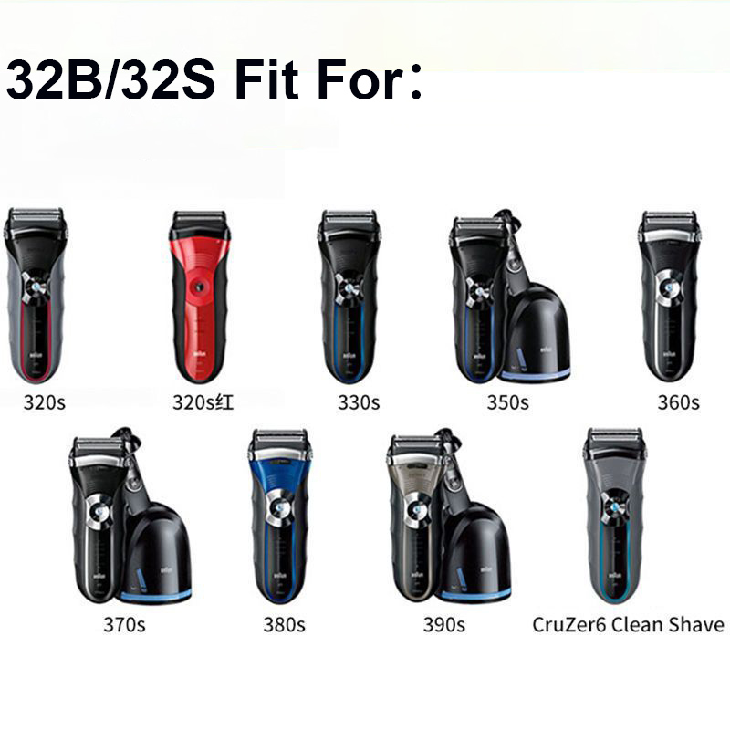 Braun 32B 32S Shaver Blade Foi - Men'S Face Grooming ulasan dan harga