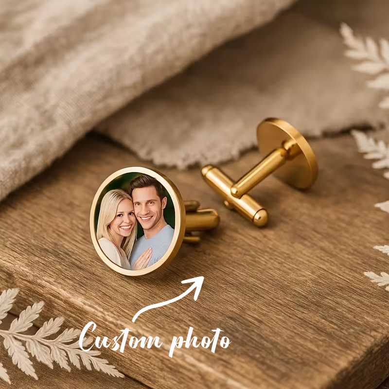 Custom Photo Cufflinks Persona - Men'S Grooming Images ulasan dan harga