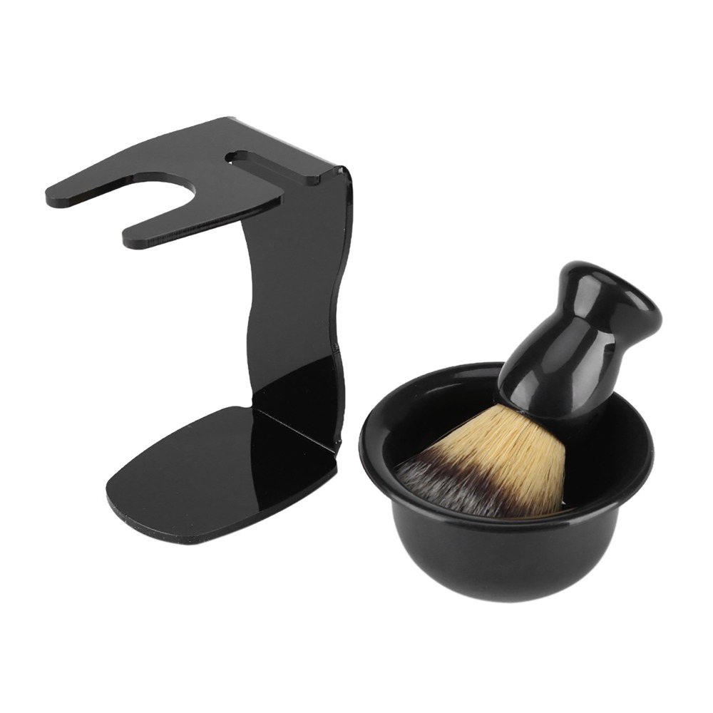 3Pcs Easy Foaming Practical Sh - Shaving Brush Set ulasan dan harga