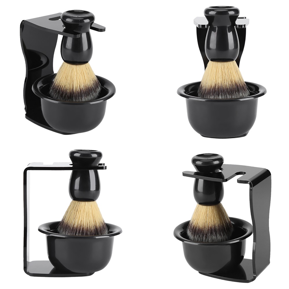 3Pcs Easy Foaming Practical Sh - Shaving Brush Set ulasan dan harga