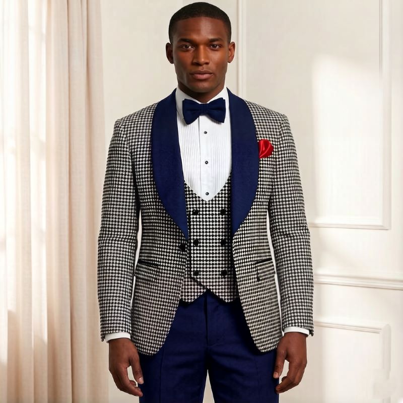 Check Suits for Men Houndstoot - Men'S Grooming Awards ulasan dan harga