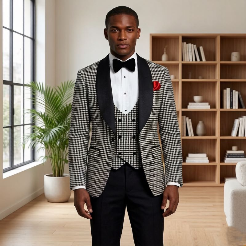 Check Suits for Men Houndstoot - Men'S Grooming Awards ulasan dan harga