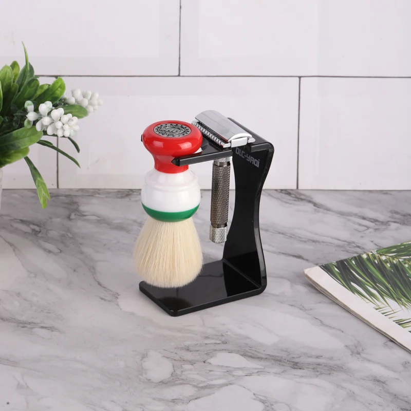 YAQi Cheap Creamy Black/White  - Shaving Brush Set ulasan dan harga